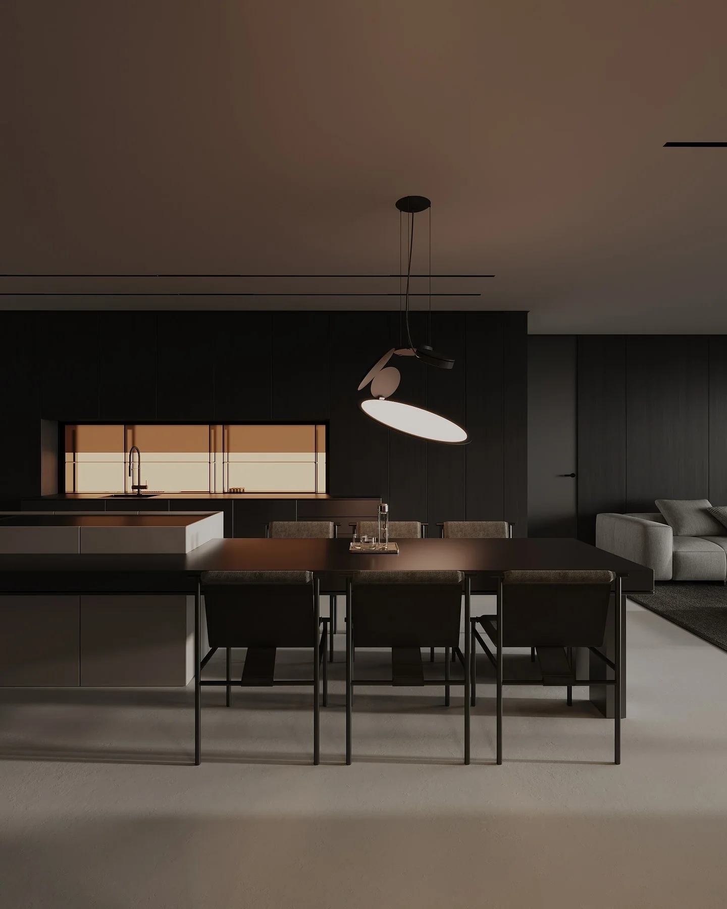 Minimalist Moody Kitchen