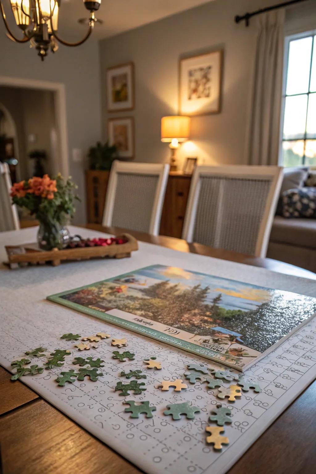 An art puzzle that transforms into a stunning piece of decor.