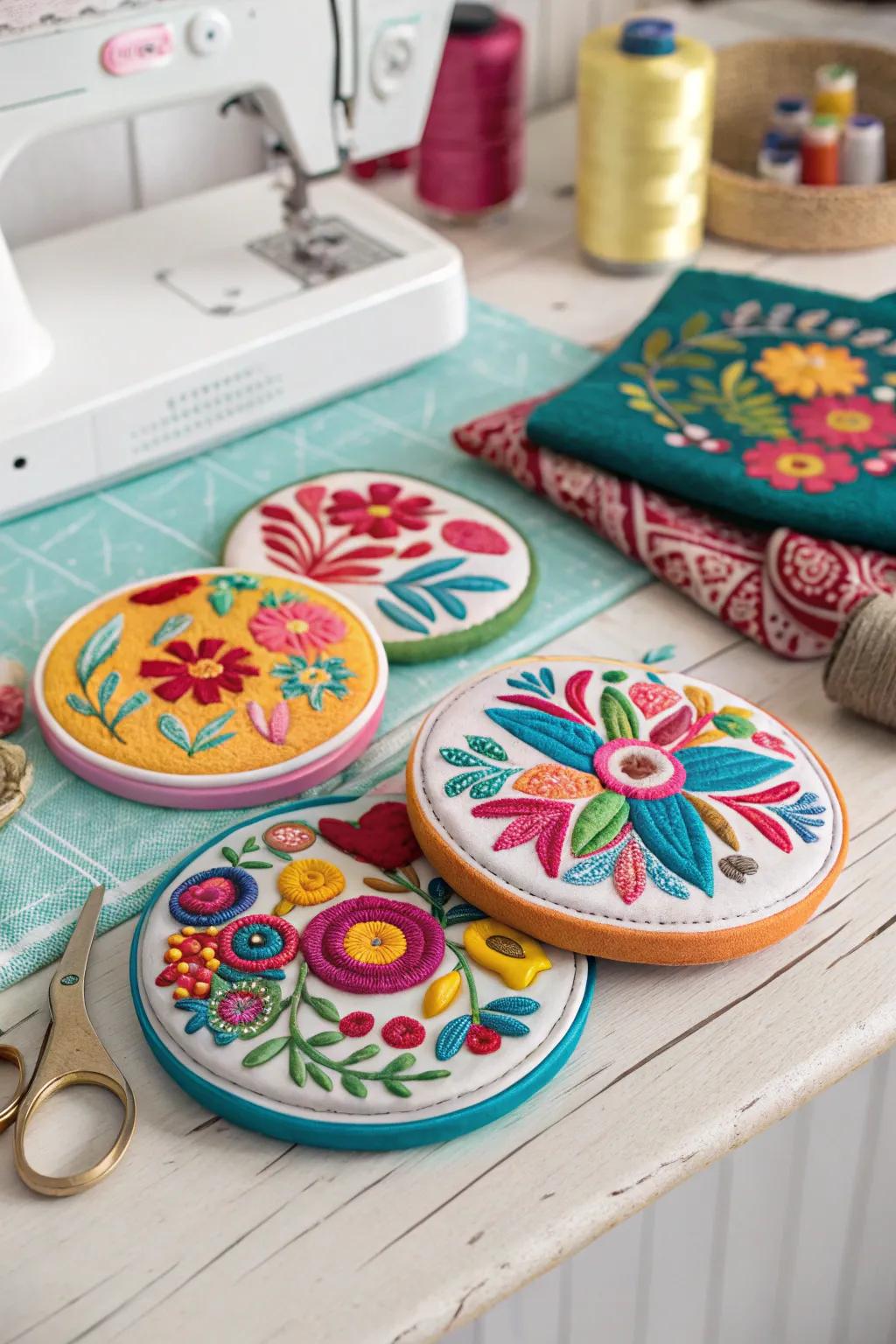 Decorative pattern weights that simplify the sewing process.