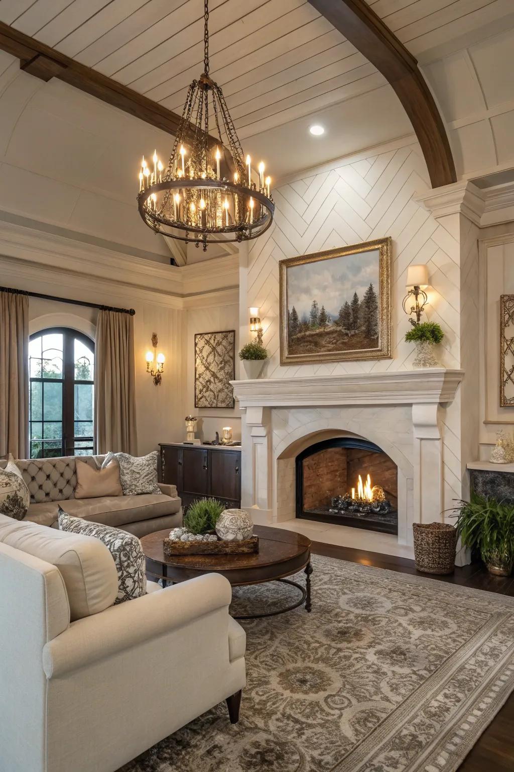 Arched designs add elegance and softness to your fireplace.