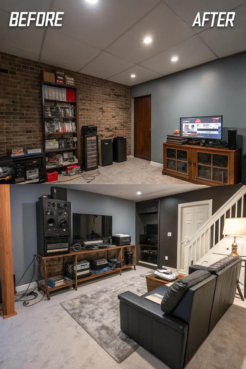 Dramatic before-and-after shots reveal the impact of design.