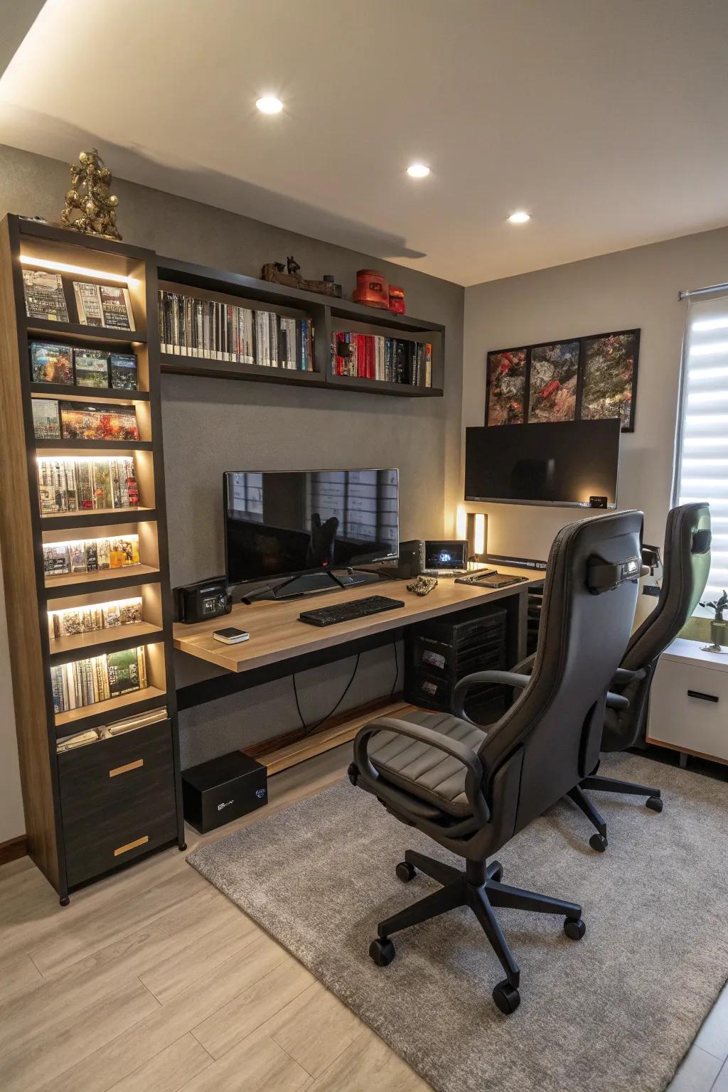 Maximize your space for both work and play with versatile setups.