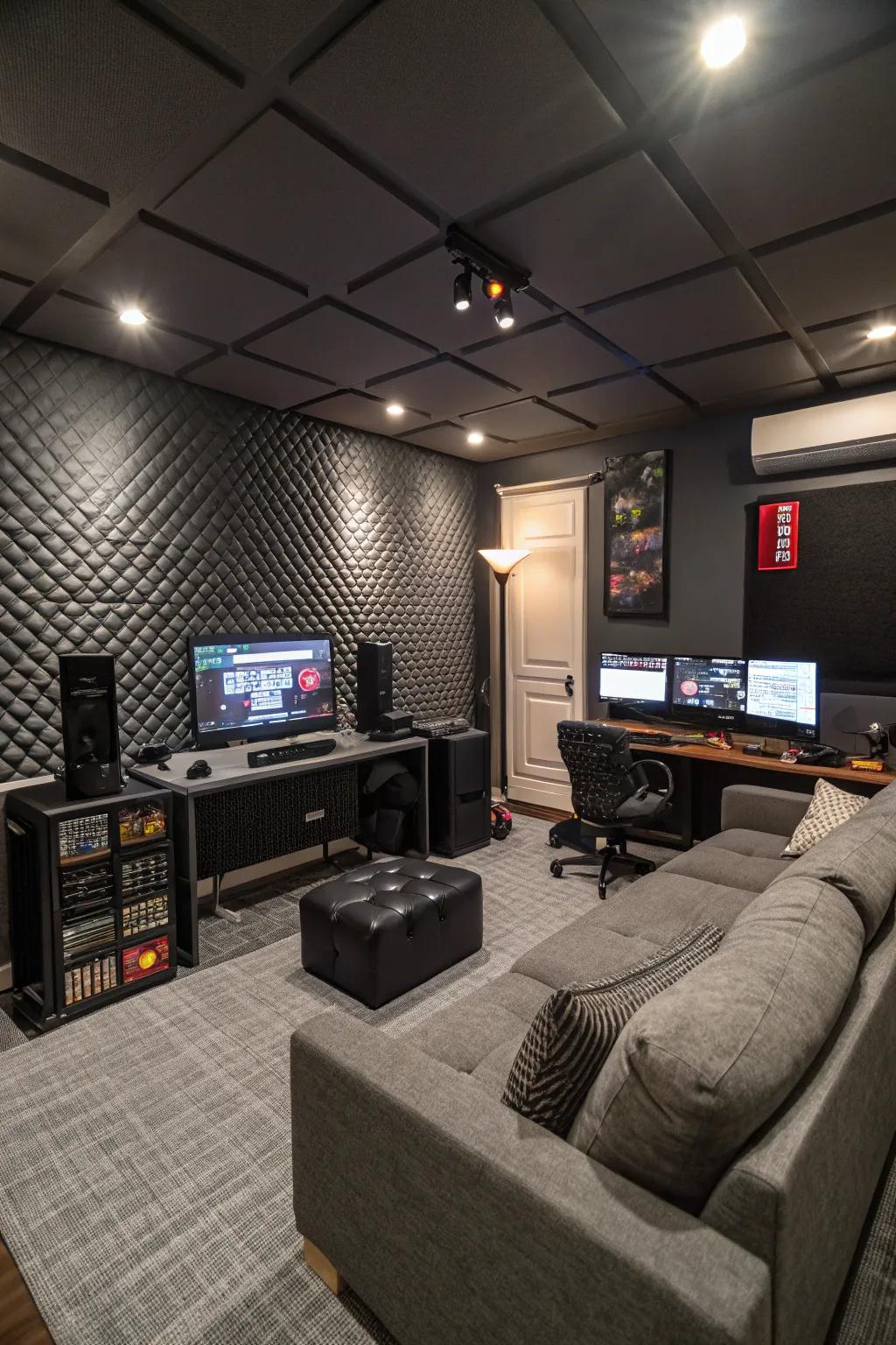 Soundproofing ensures gaming privacy and enhances audio quality.