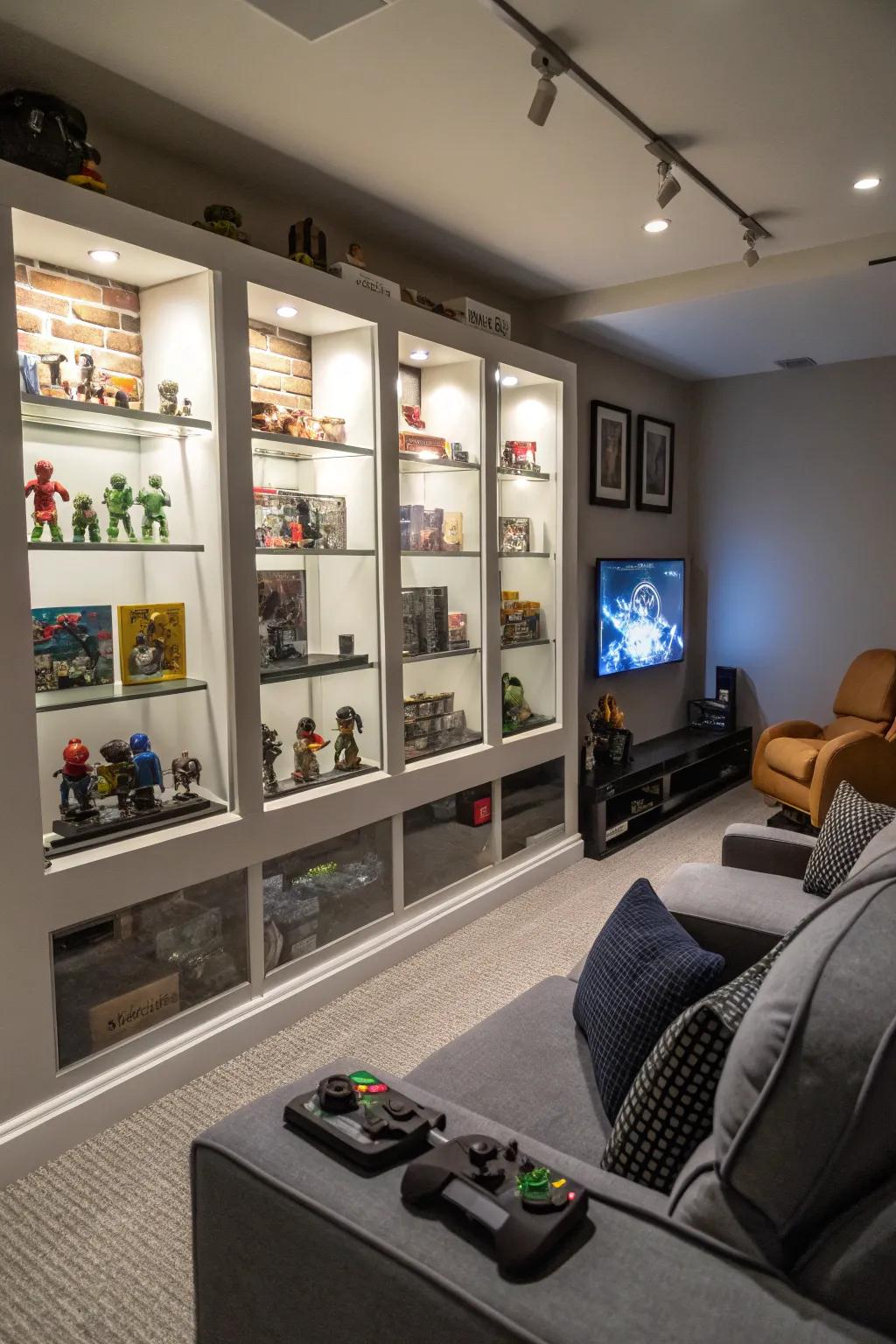 Artfully showcase your collection in shadow boxes.