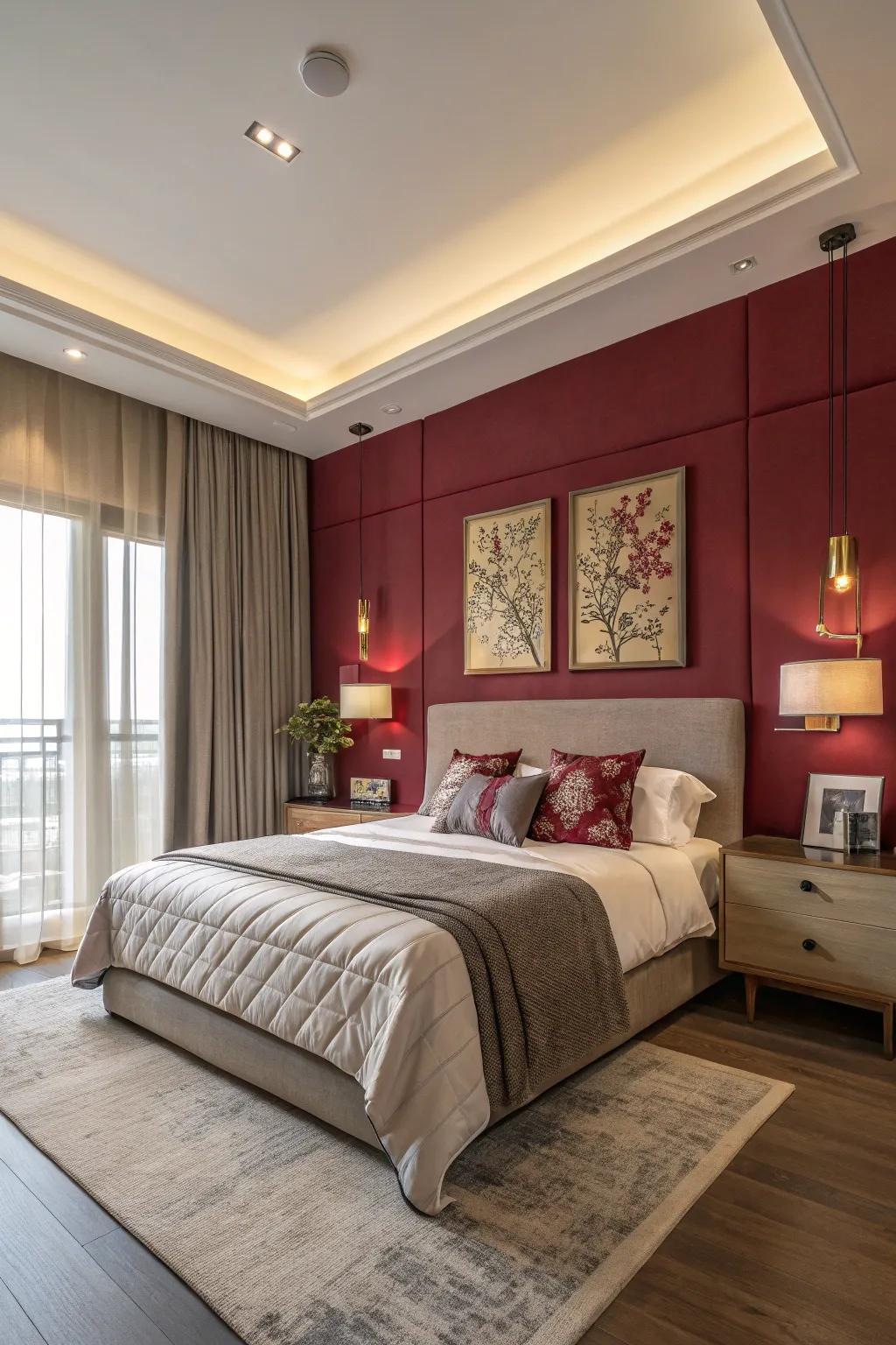 A painted accent wall can be a standout feature in your room.