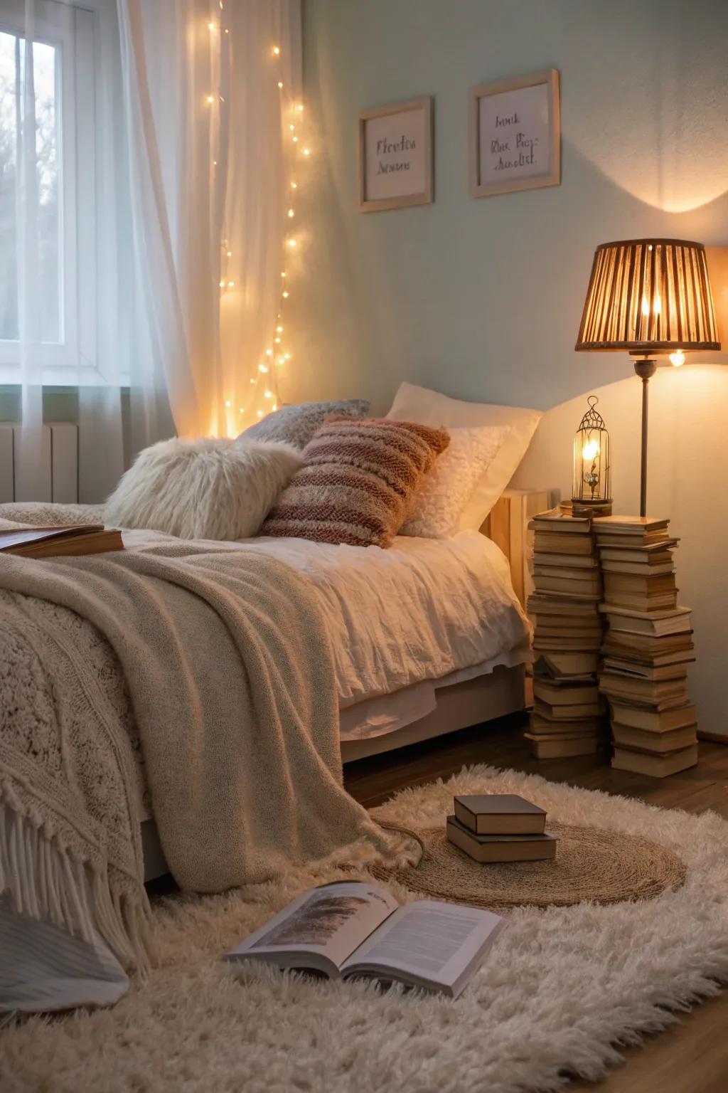 A cozy setting can turn your bedroom into a true getaway.