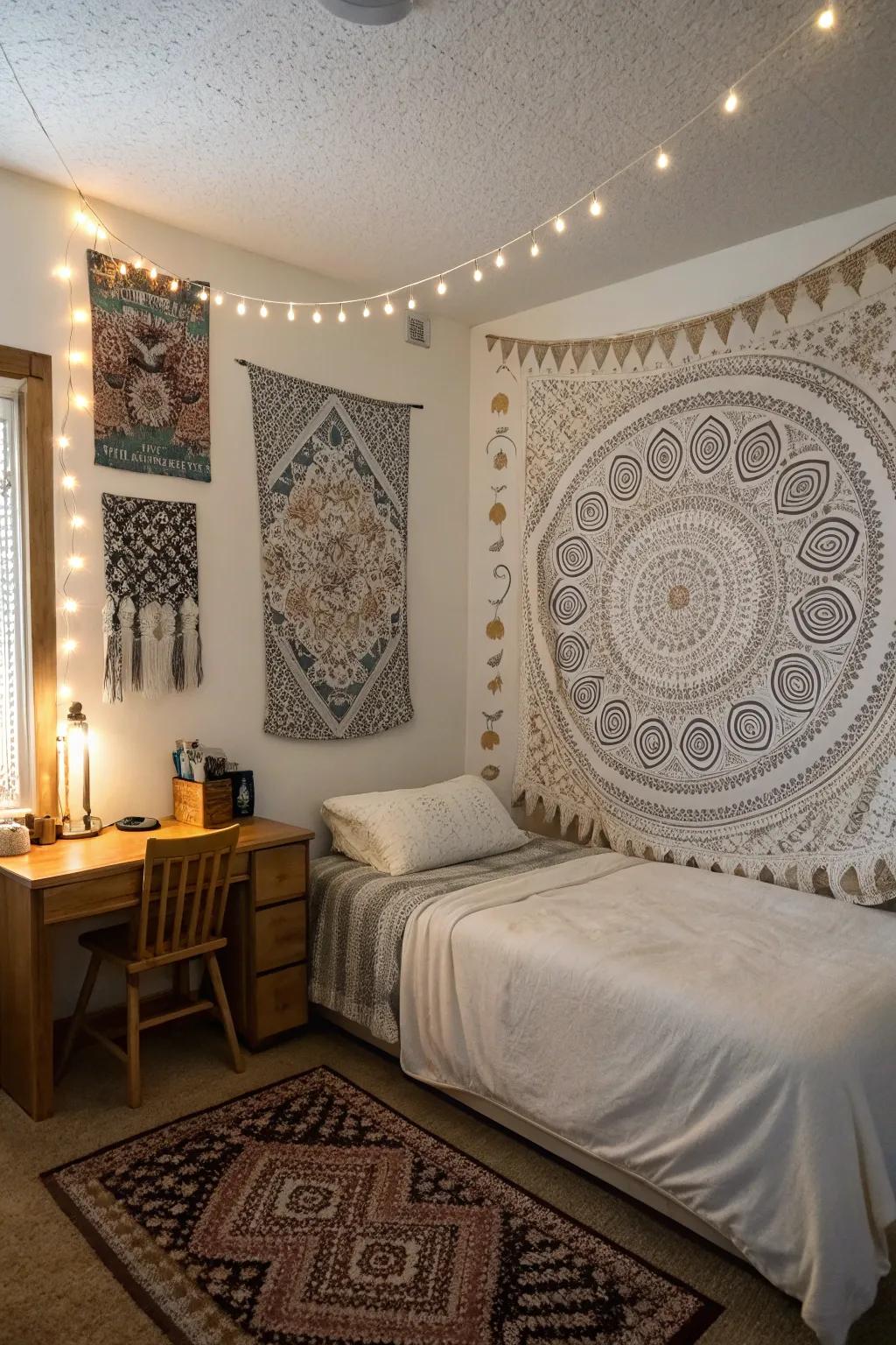 Textured elements introduce warmth and character to your bedroom's look.
