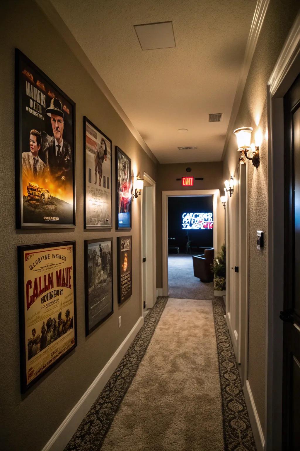 An impressive entrance establishes the ambiance for a legendary movie evening.