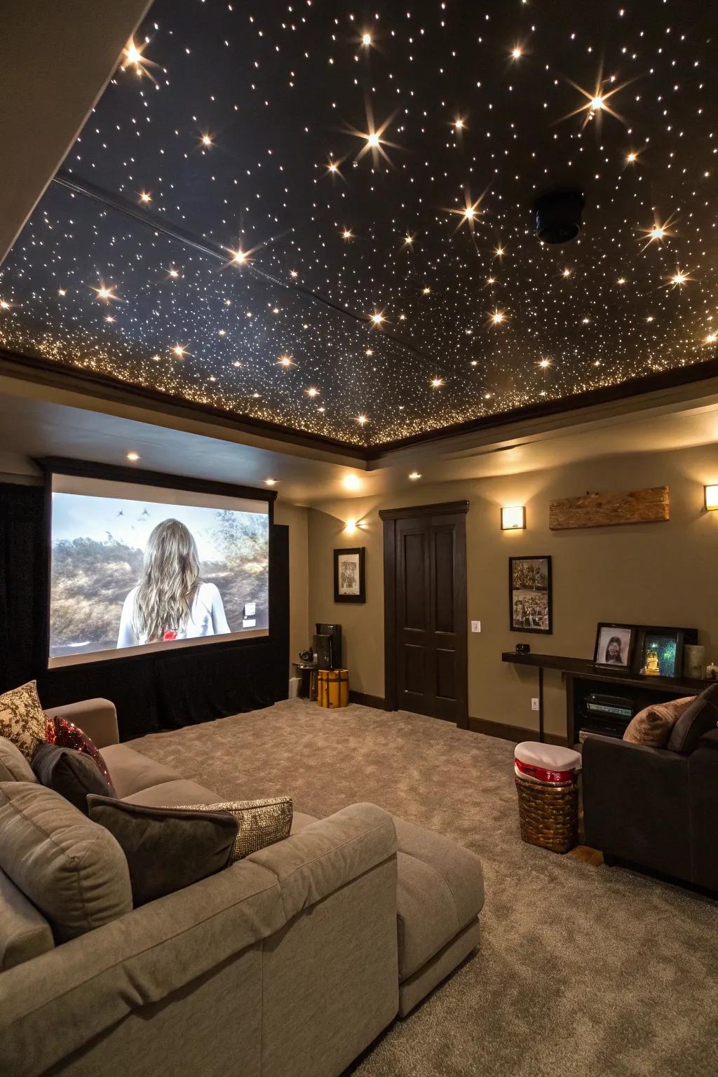 Artificial star lights include a hint of magic to your film space.