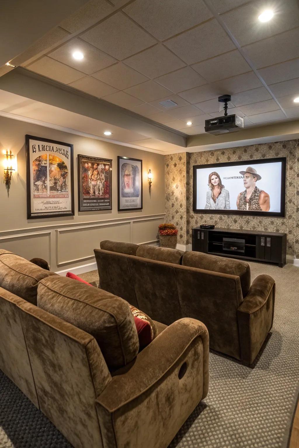 A blend of classic and modern elements creates a versatile space.