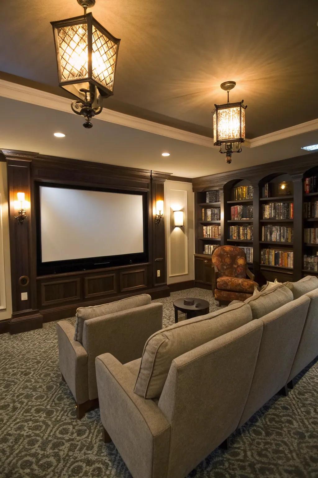 Lights frame your screen beautifully.