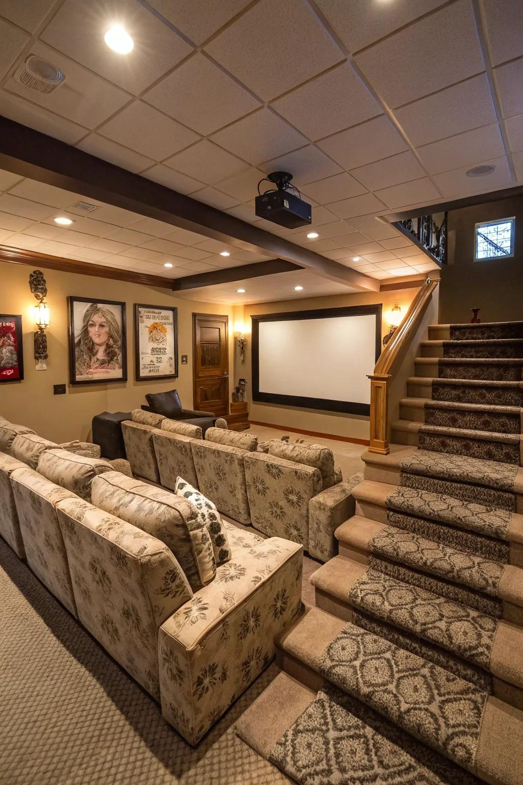 Elevated seating guarantees a great view for everyone.