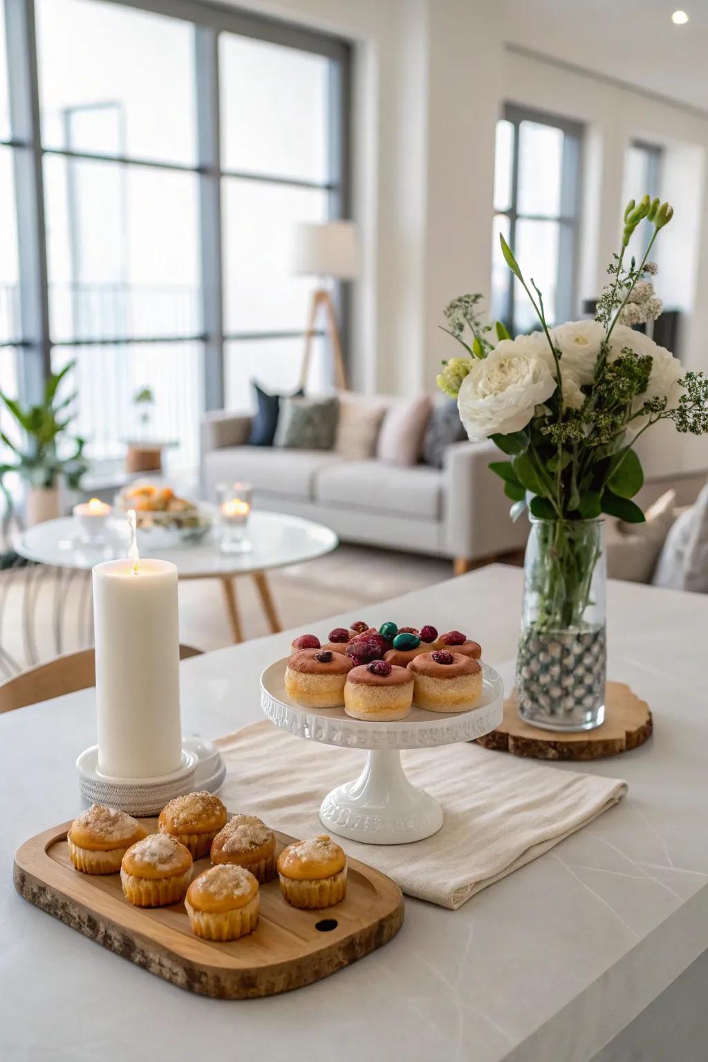 Simple patterns offer beauty without mess.