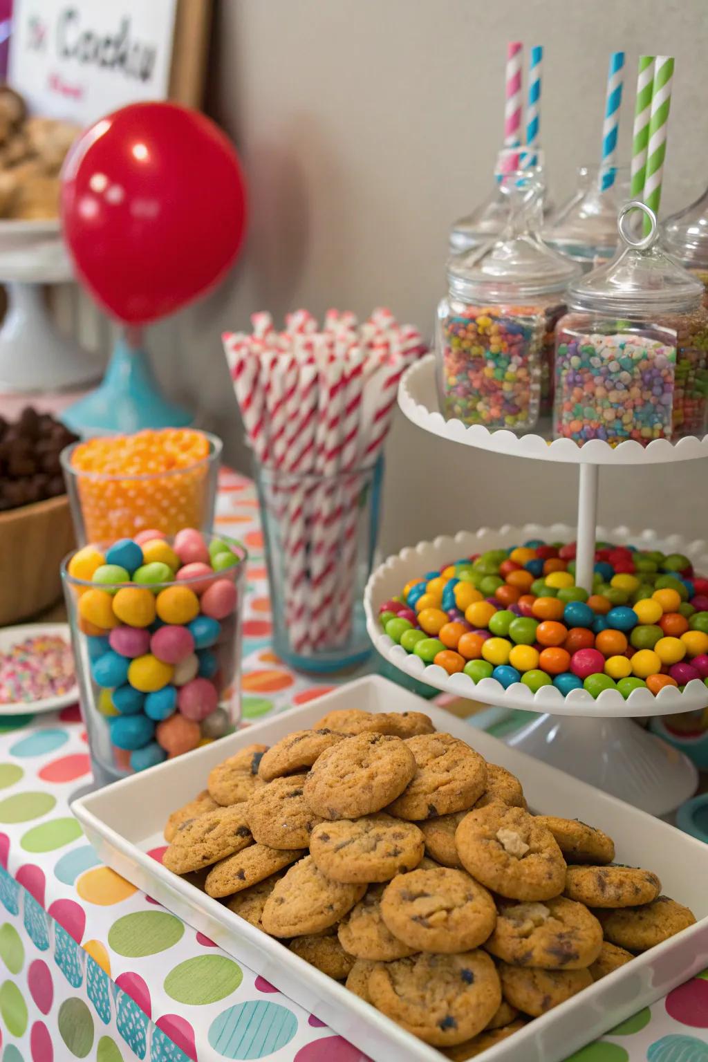 Mixing homemade and store-bought treats adds variety and charm.