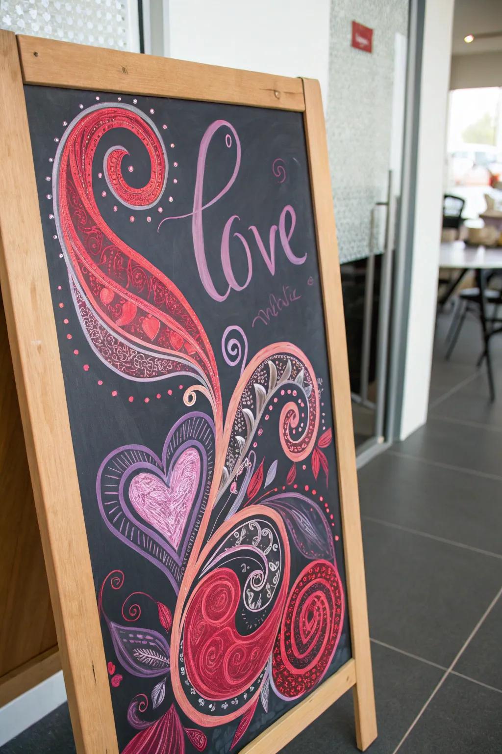 Inspire creativity with abstract love art.