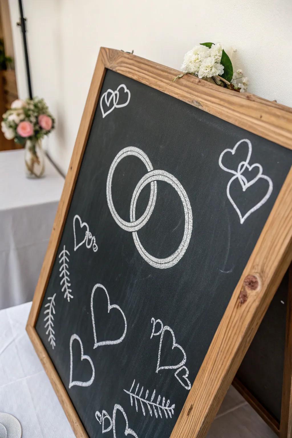 Sophisticated minimalist love symbols.