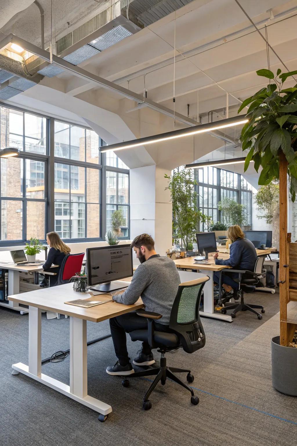 Dynamic workspaces designed to suit your body's requirements.