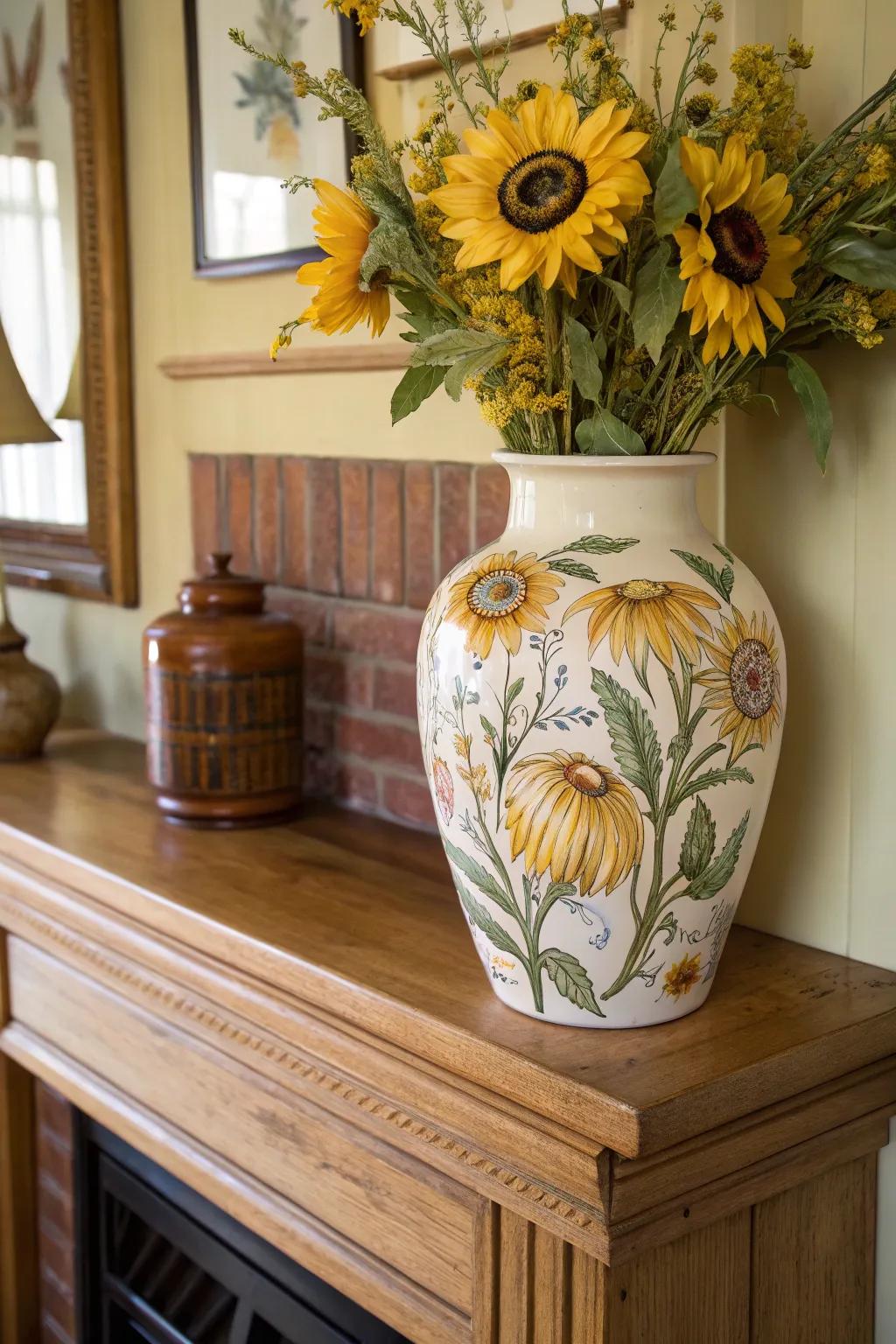 Immerse yourself in nature through ceramic art highlighted with floral themes.