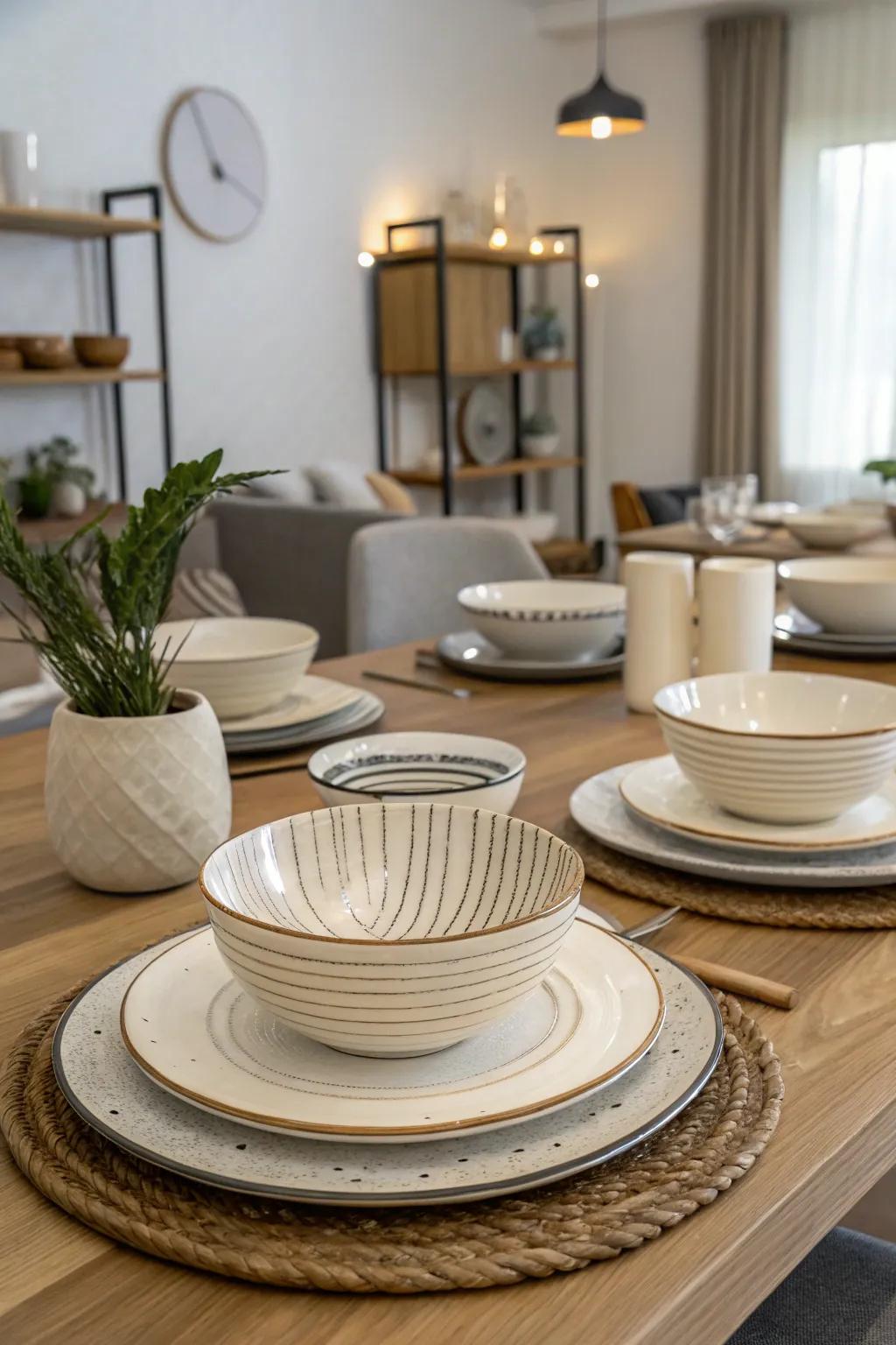 Achieve tranquility using ceramic designs inspired by Zen.