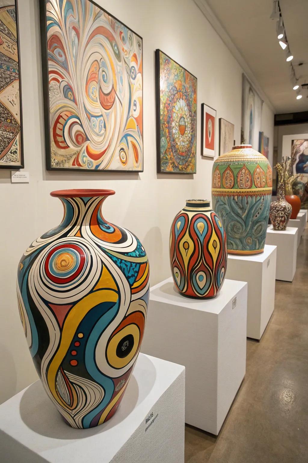 Showcase your style with abstract ceramic designs.