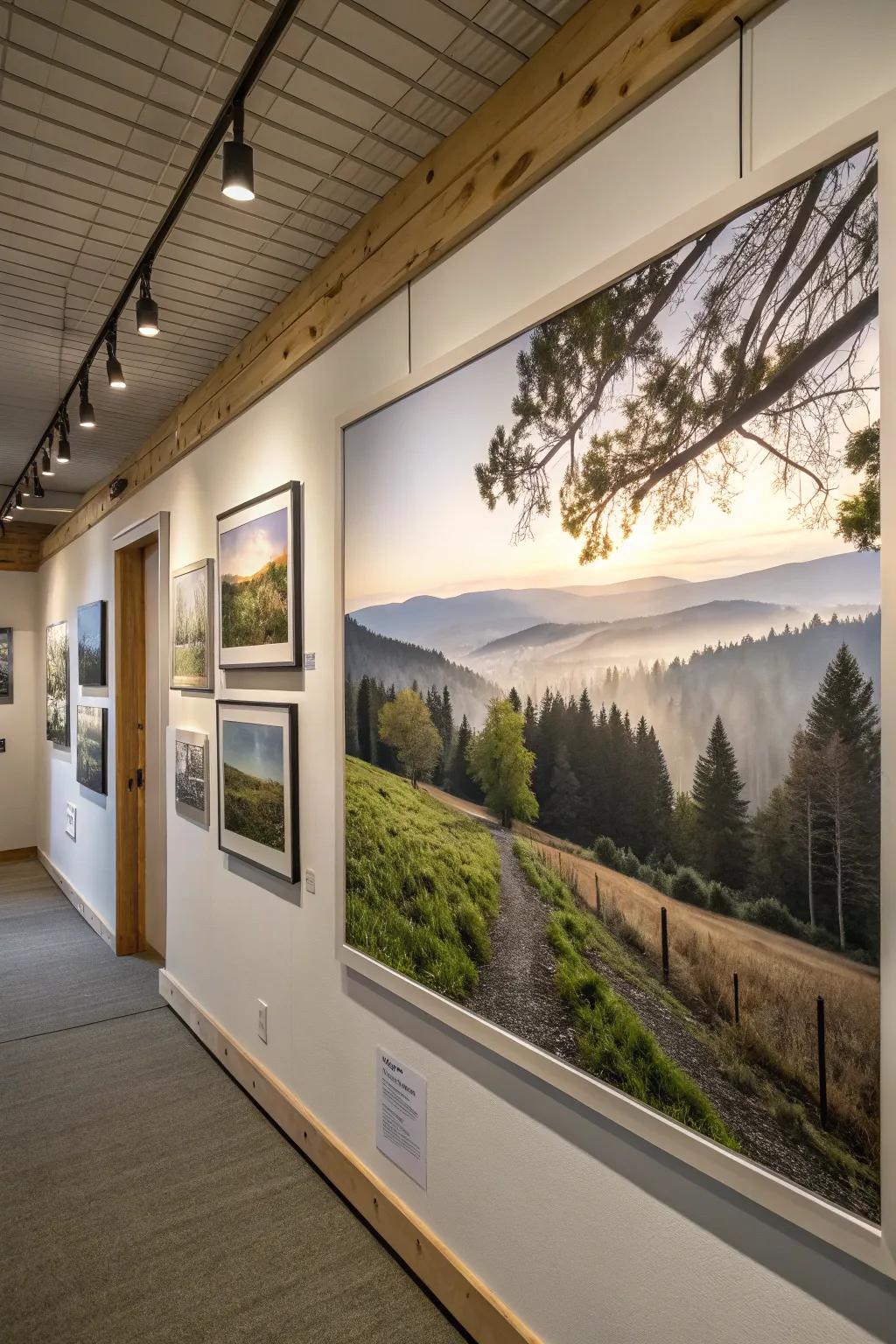 Art can be a strong tool for enhancing a room's vibe.