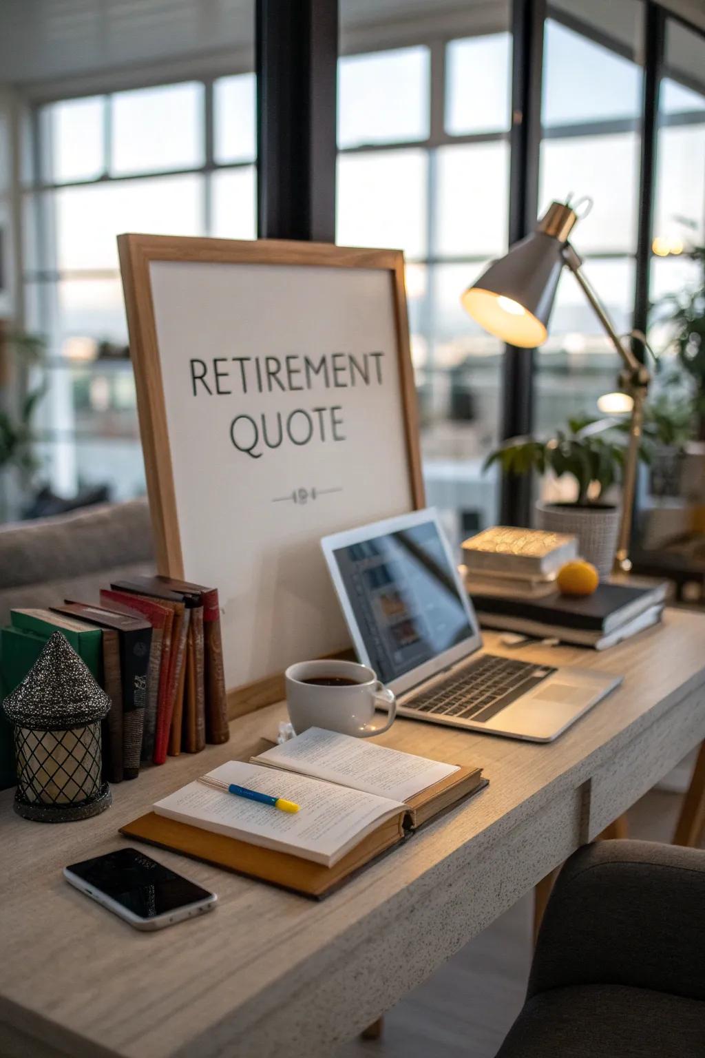 Uplifting statements infuse motivation into any area.