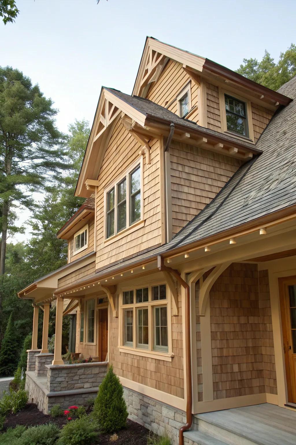 Craftsman-style home showcasing a quintessential shed dormer.