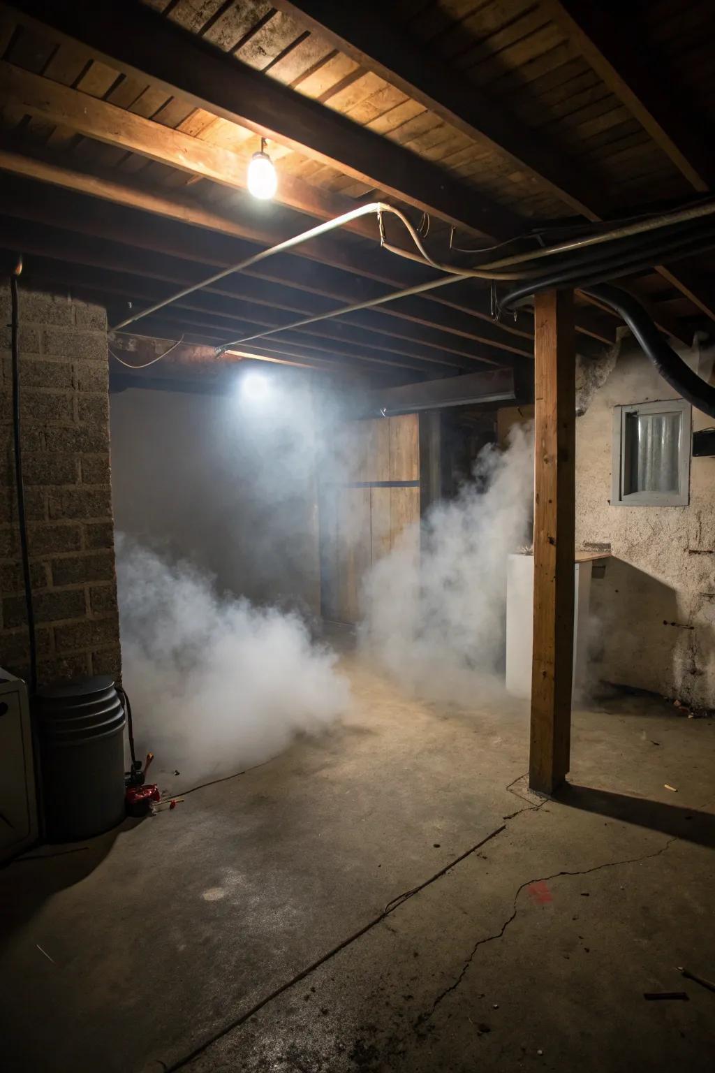 Smoke machines inject a sense of enigma and suspense.