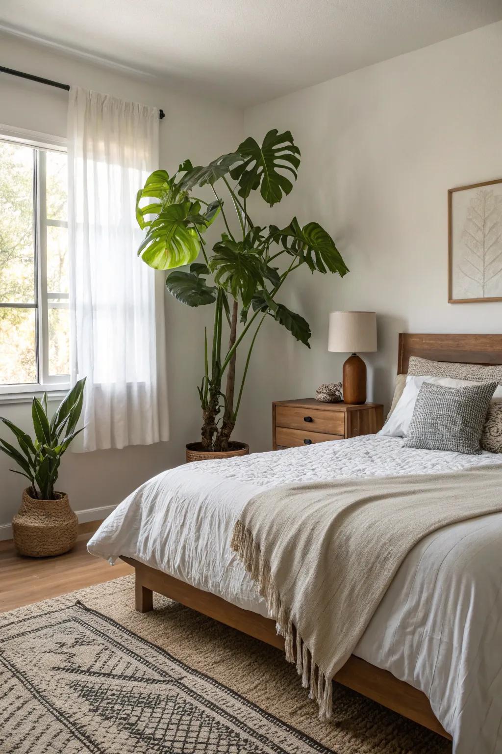 A hint of green brings life and harmony to the space.