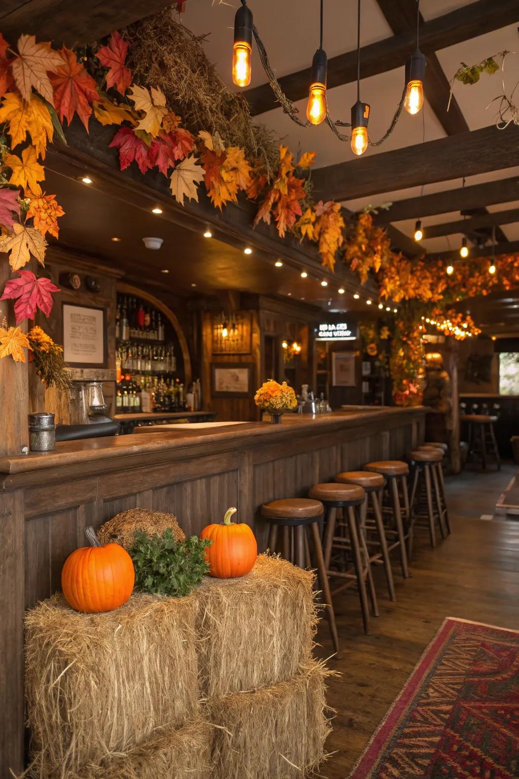 Seasonal décor sustains your pub lively and in sync with festivities.