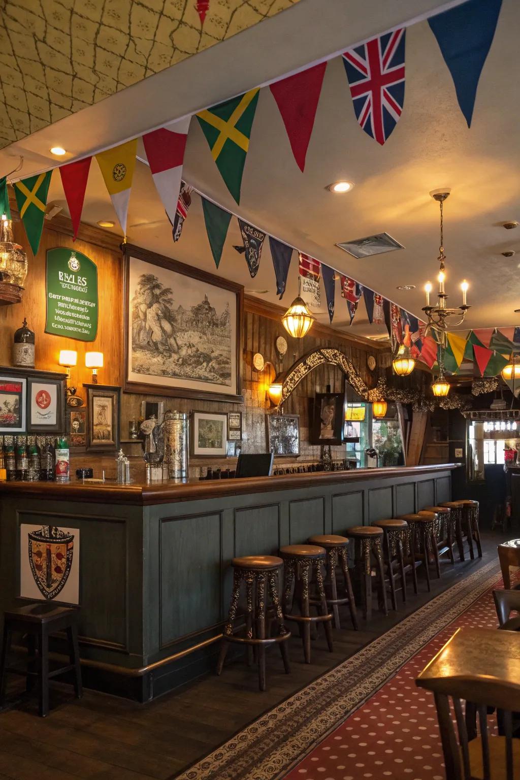 Themed components personalize and enhance your pub's atmosphere.