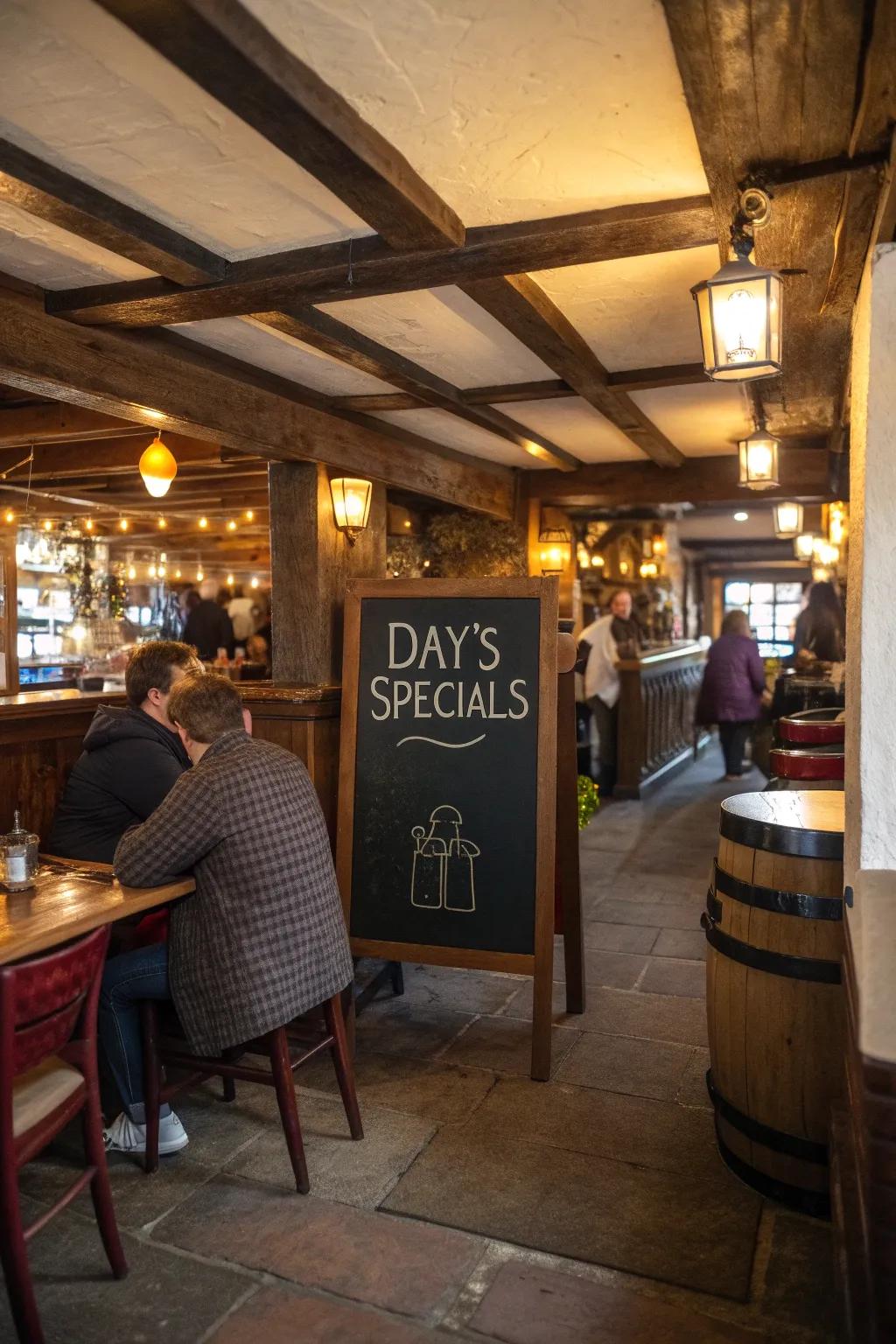 Chalkboard menus deliver a timeless and adaptable method to showcase your offerings.