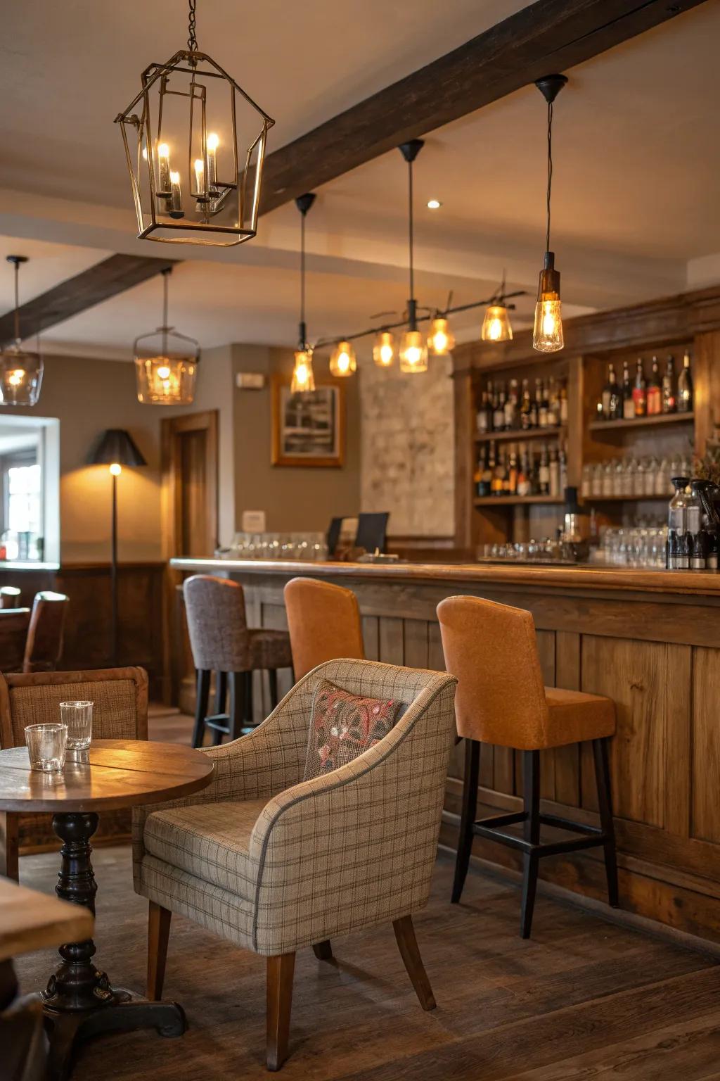 Soft ambient lighting paves the way for unwinding and enjoyment.