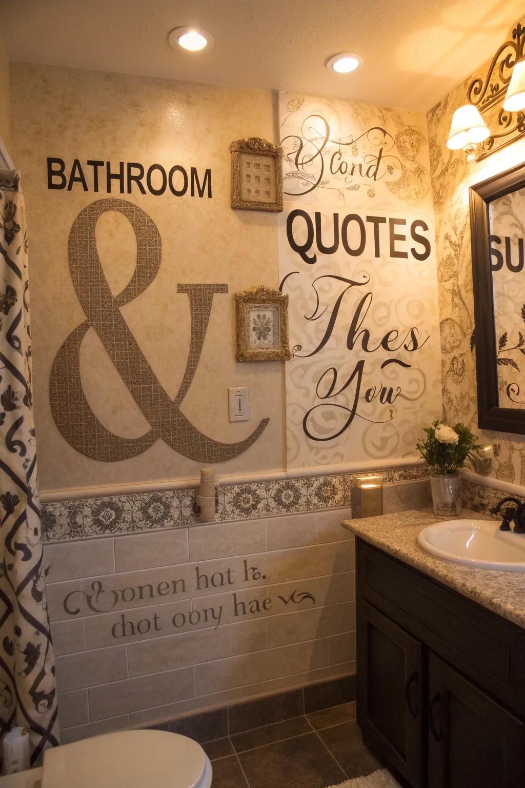 Lettering art provides a welcoming, unique touch.