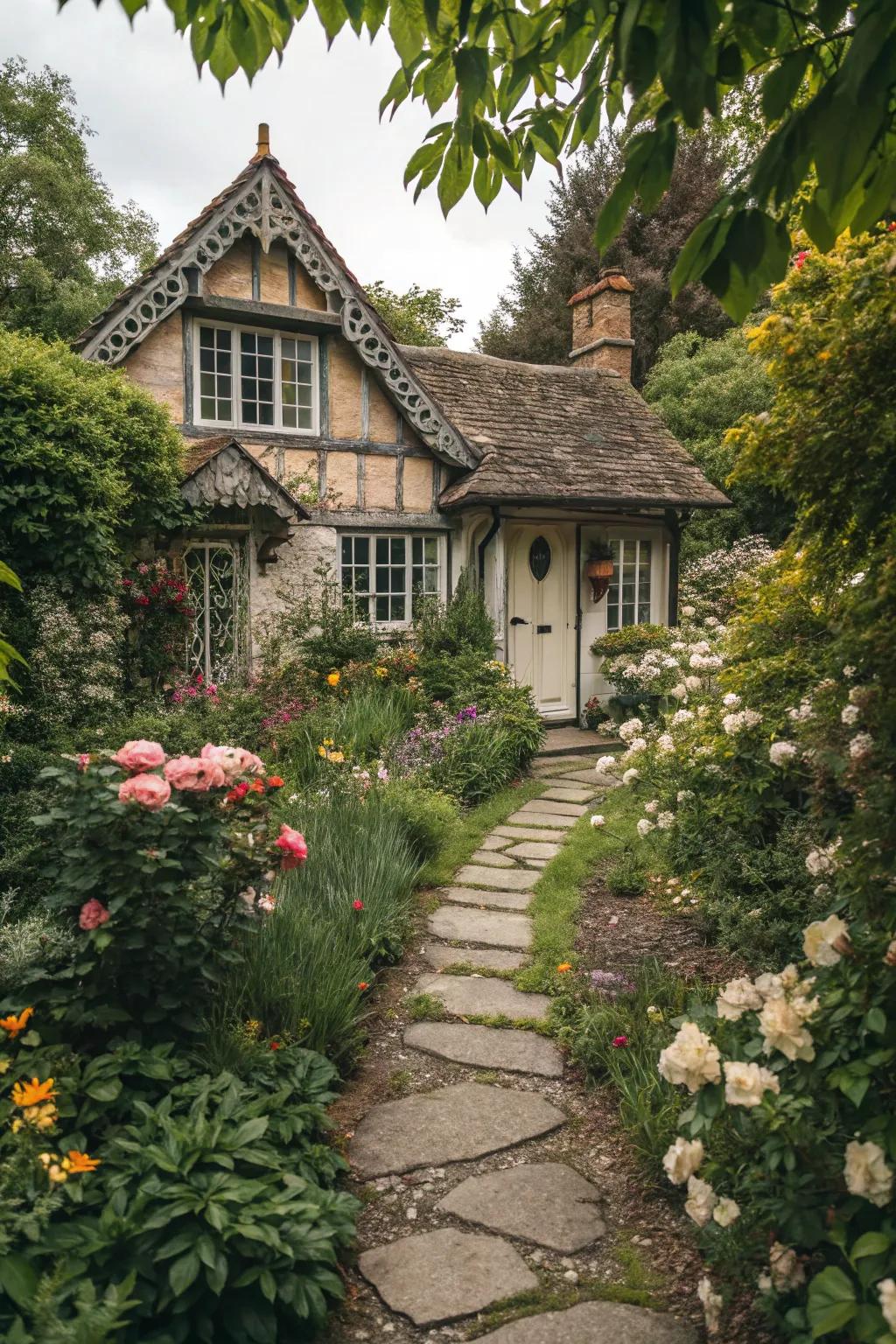 Cottage-inspired outlines enhance the quaint allure of your dwelling.