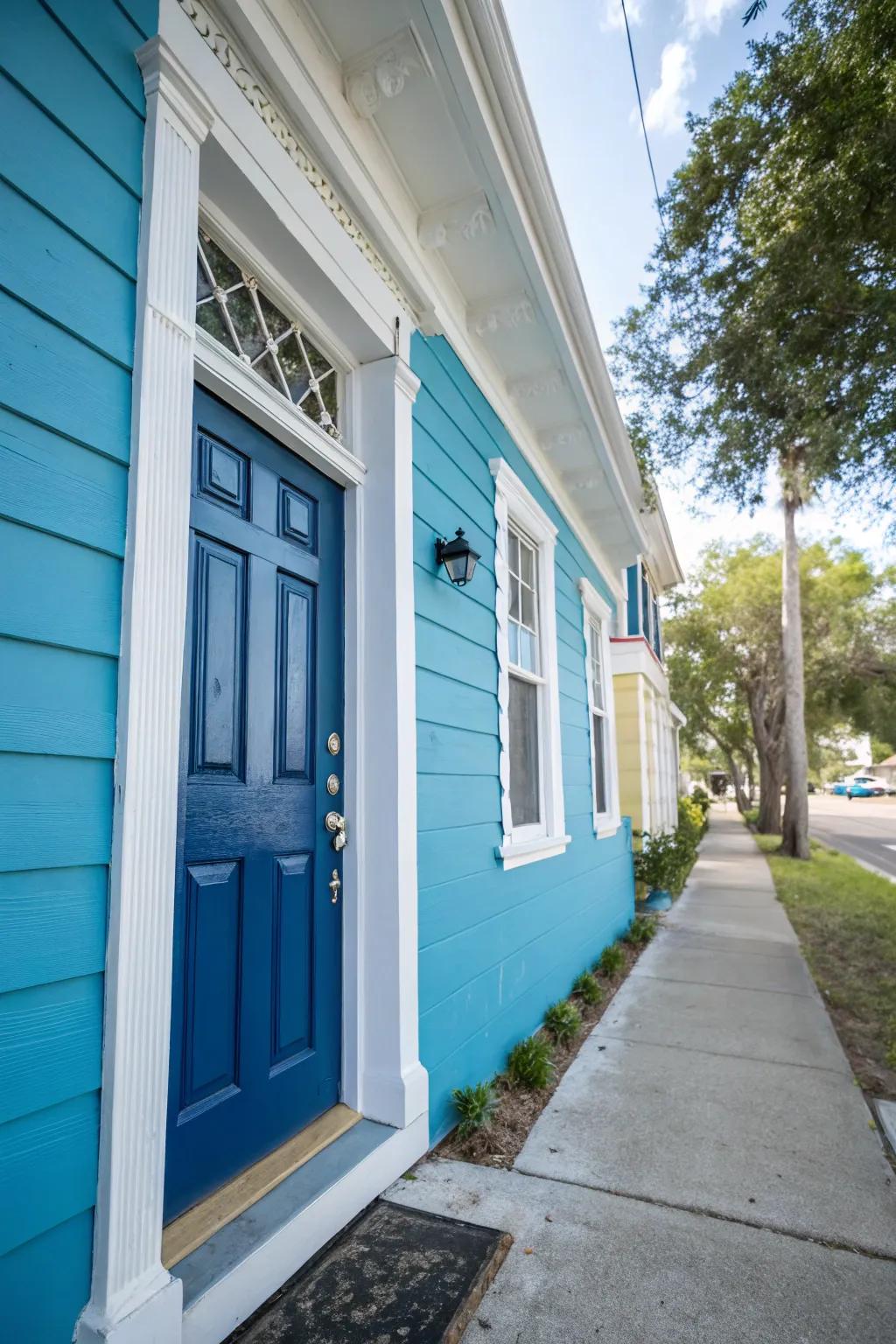 Facade freshness revitalizes the home's look.