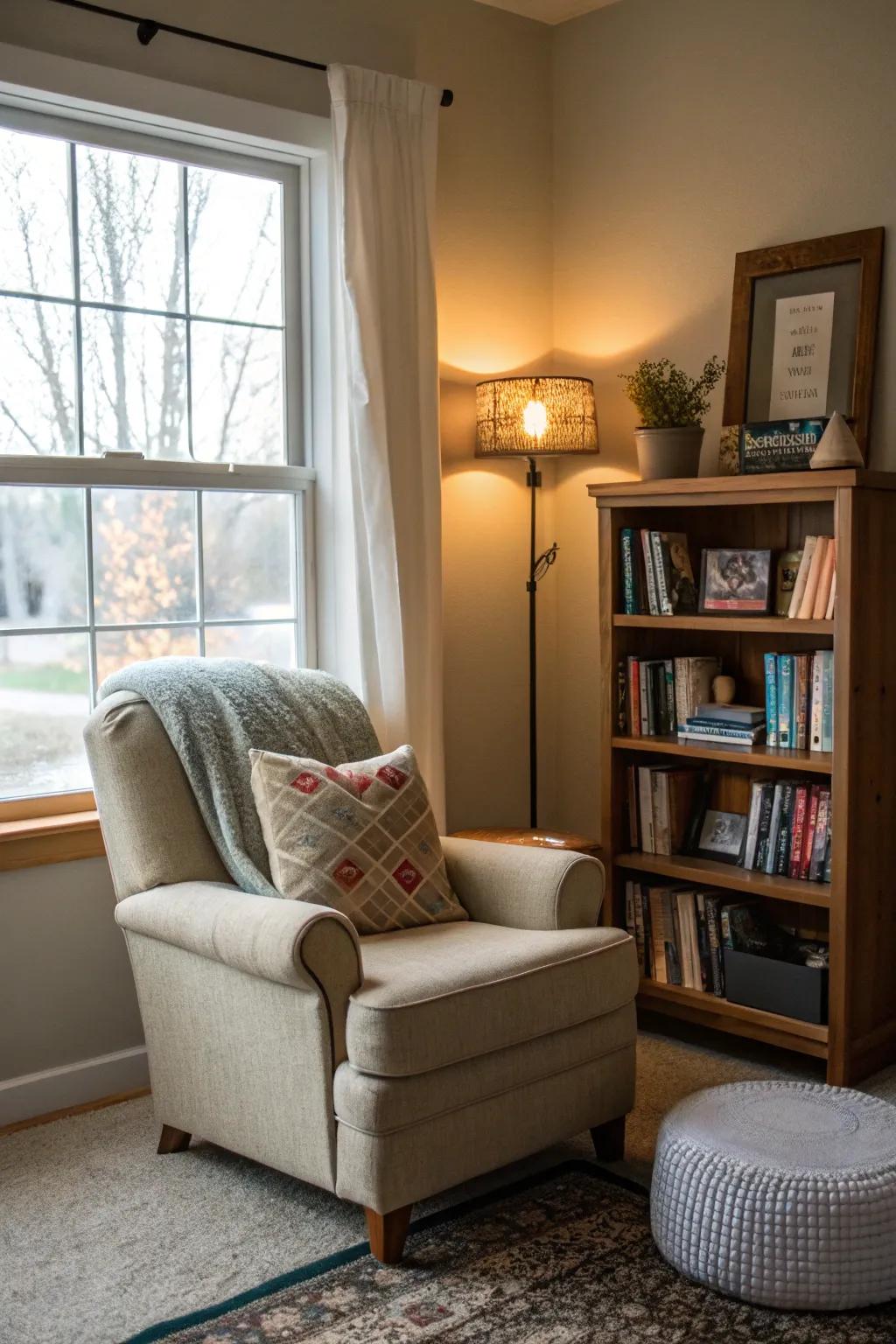 Unique nooks can turn into charming retreats.