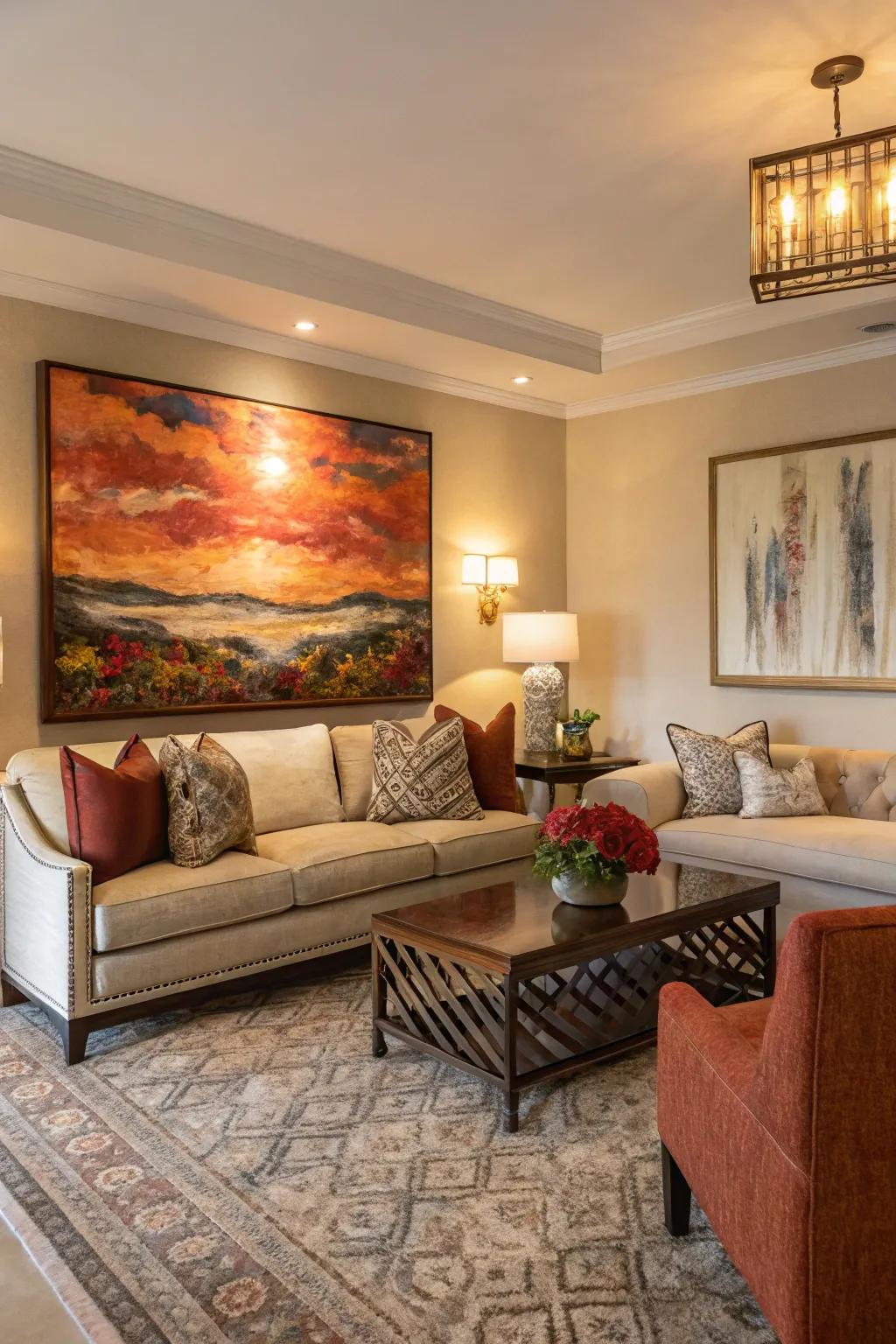 Statement pieces add focus and character.