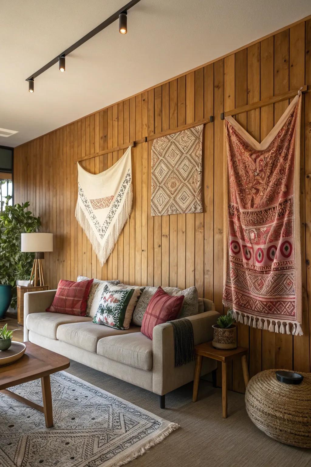 Add warmth with textural elements.