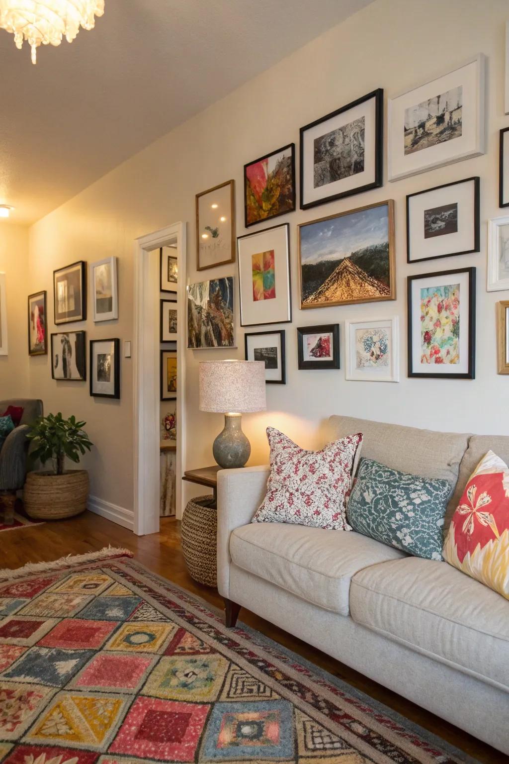 Make your space personal with a gorgeous gallery wall.