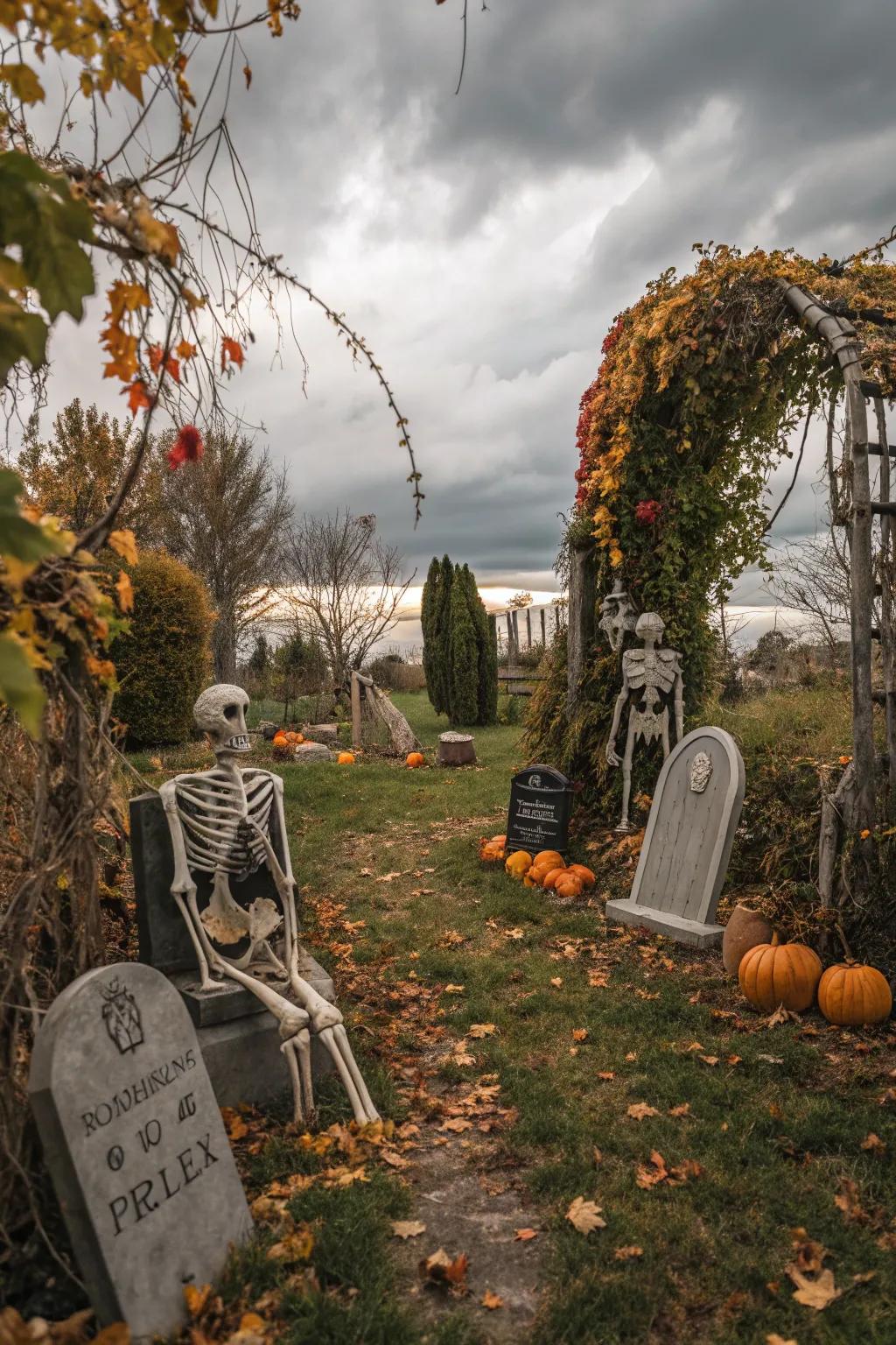 Conjure a haunting atmosphere inside your yard.