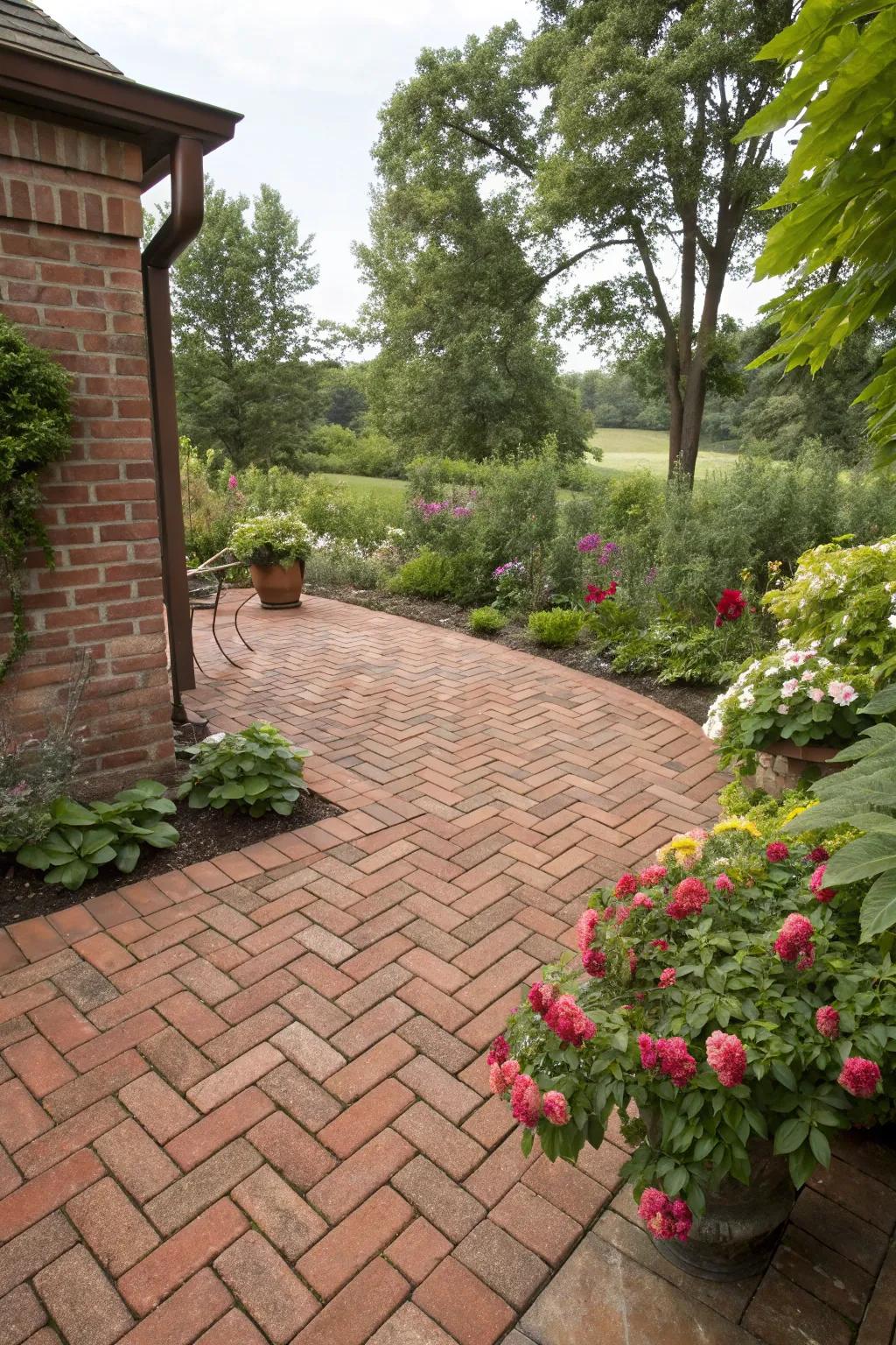 Brick pavers deliver classic beauty and strength.
