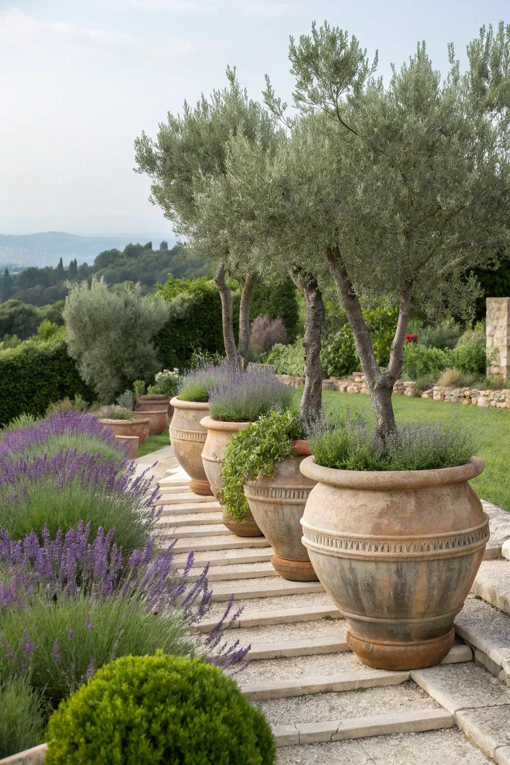 Transport your gardening area with Mediterranean flora.