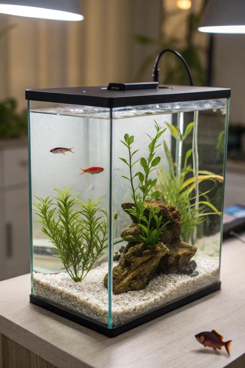 A beginner-friendly aquarium setup