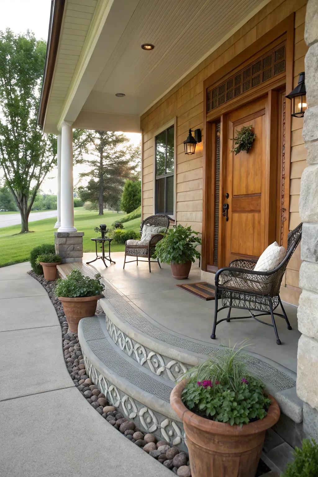 Decorative trims frame your porch perfectly.