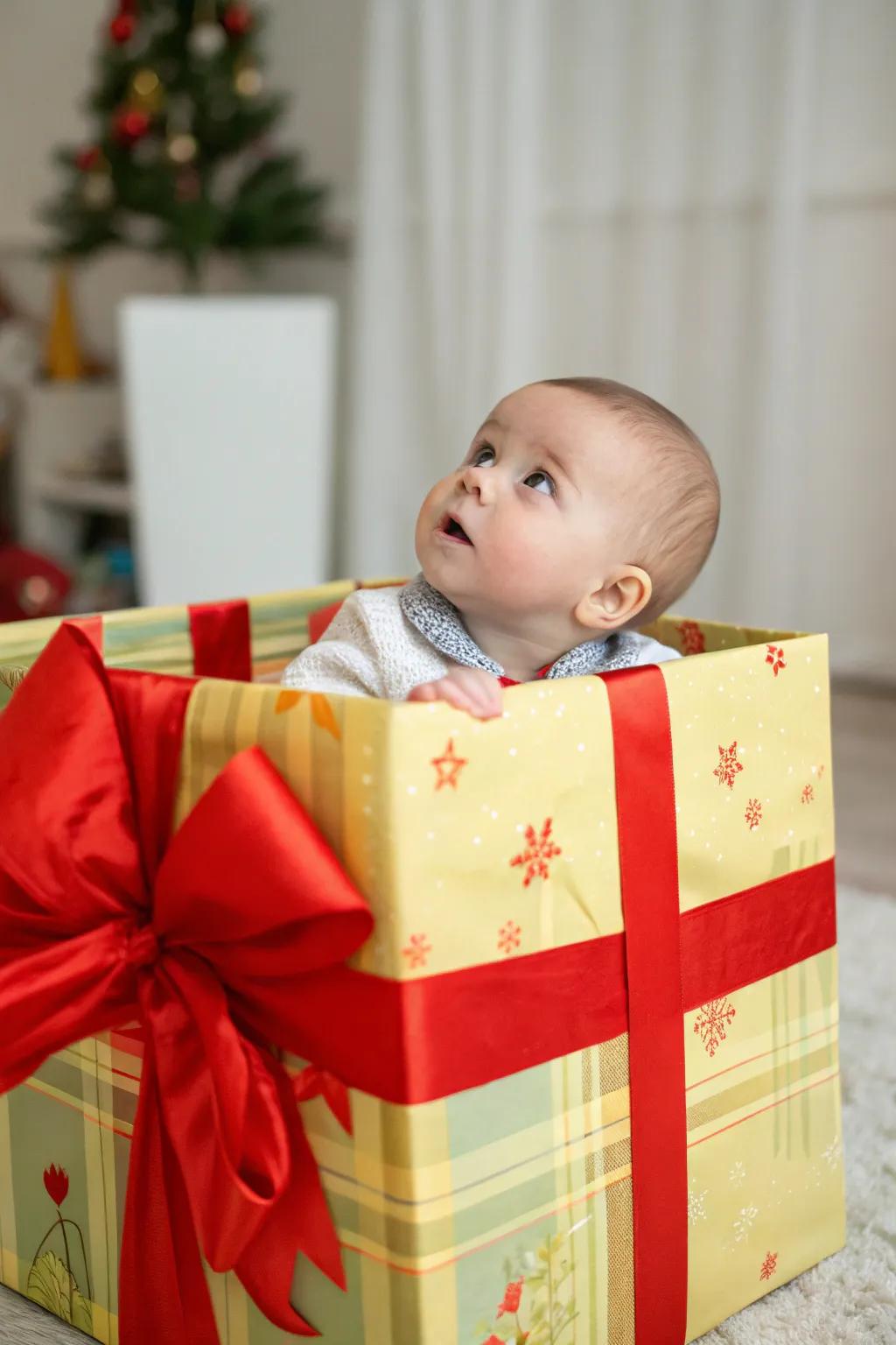 Your little one is the most precious gift under the tree.