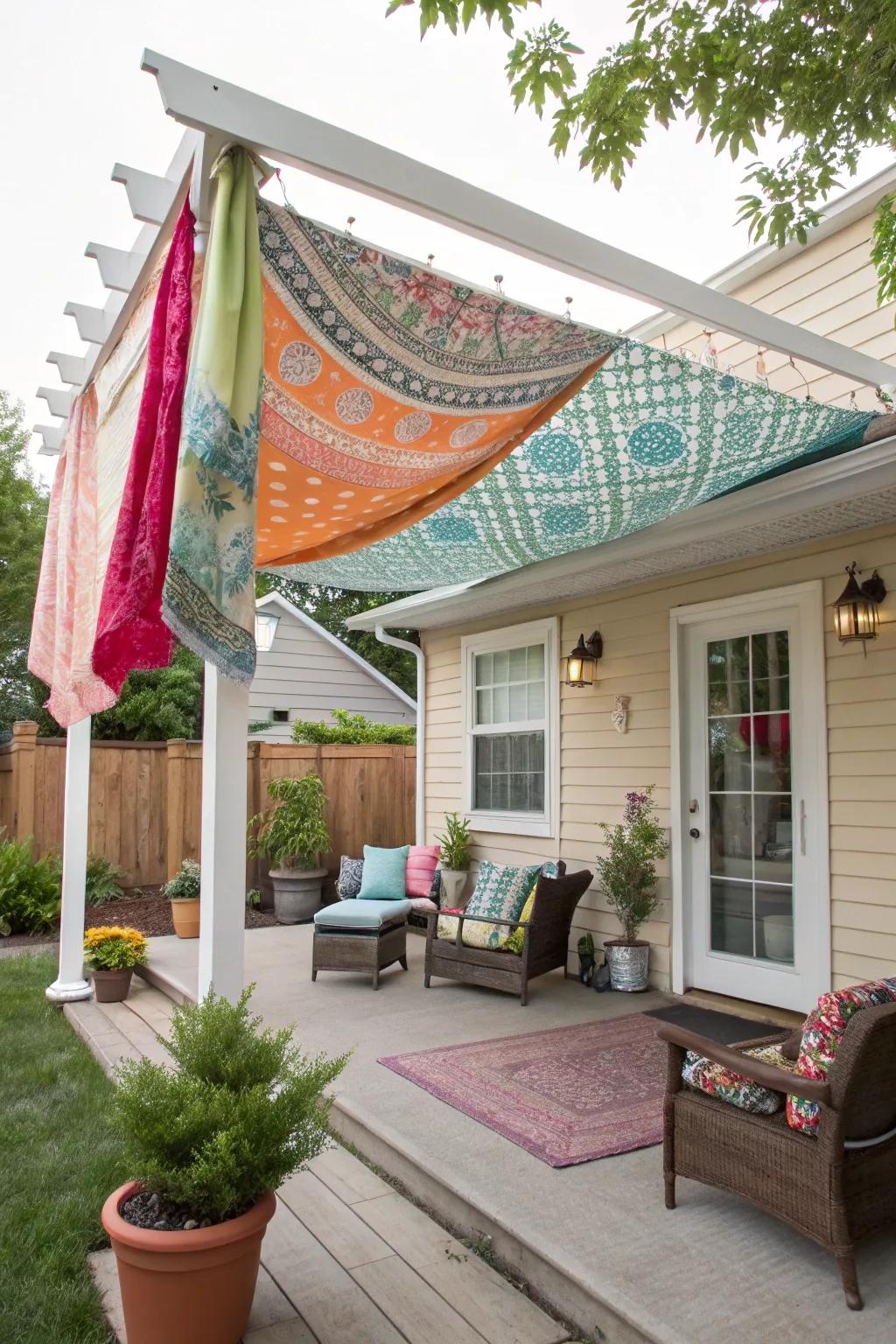 Personalize your area with a DIY fabric drapes covering.