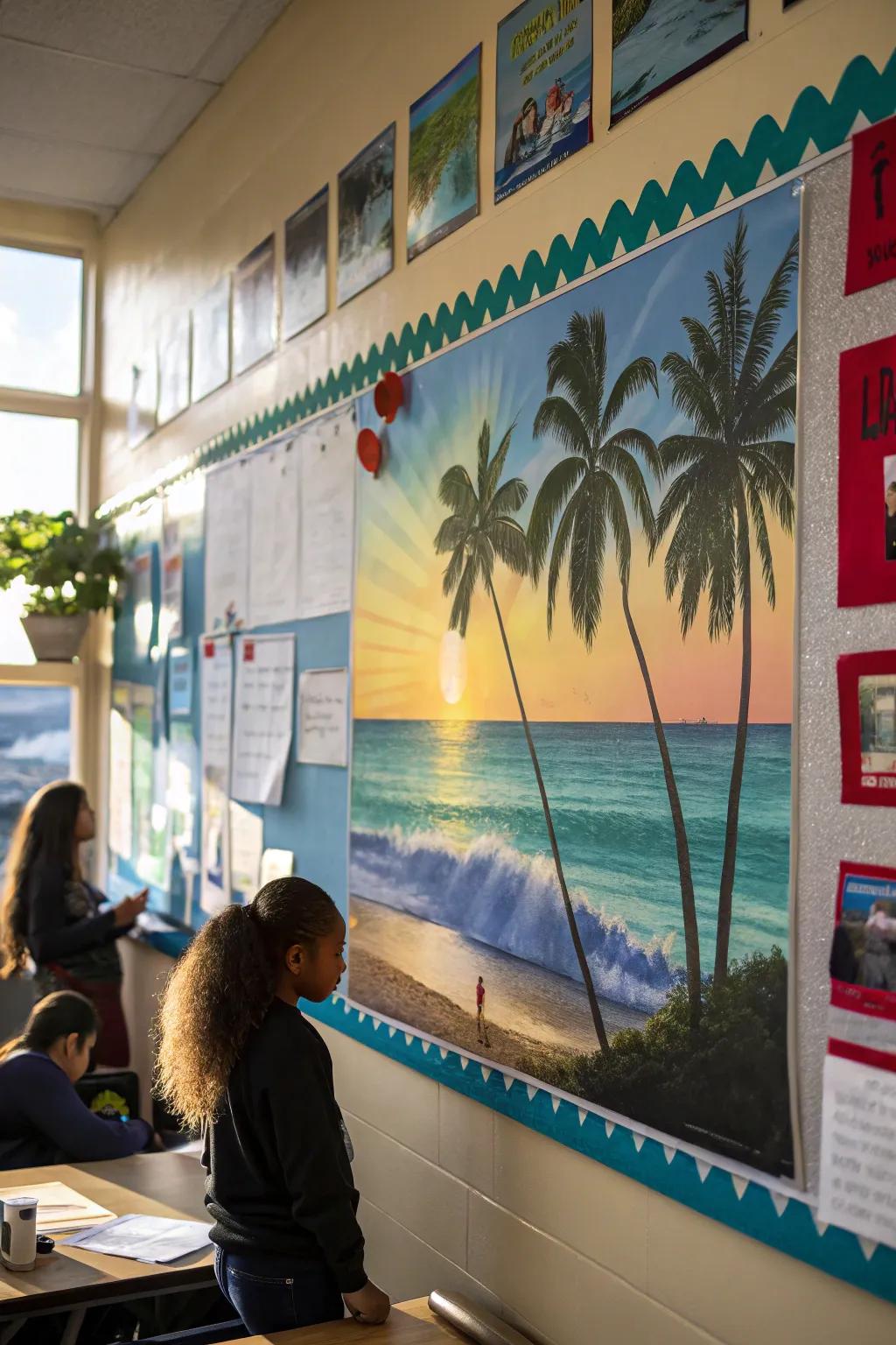 Beach-themed board to keep the summer vibes alive all year long.