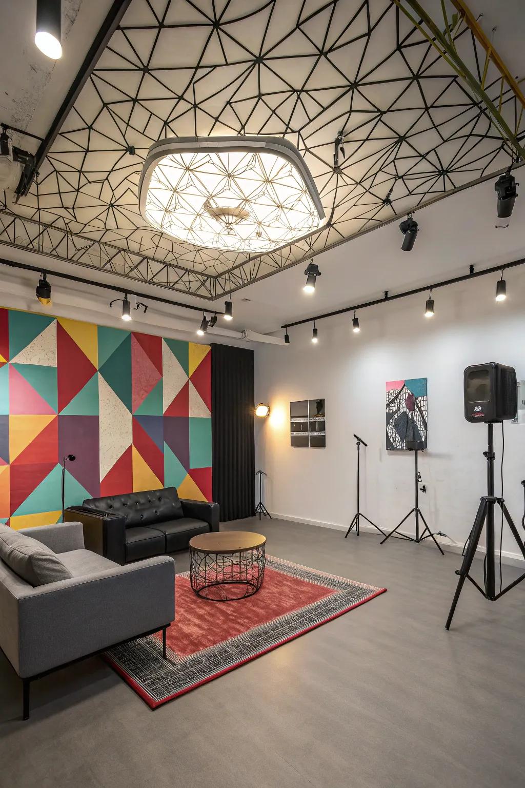 Shaped fixtures are superb for adding an artistic flair.