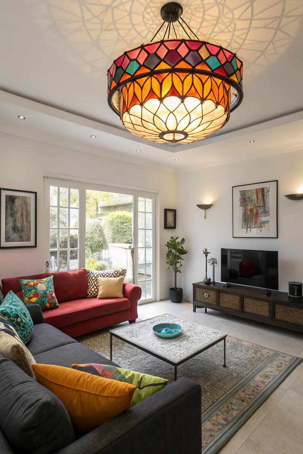 A splash of color in your illumination can transform an area.